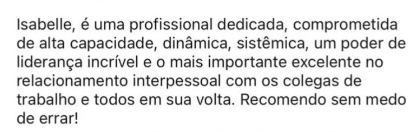 Feedback de Márcio M.