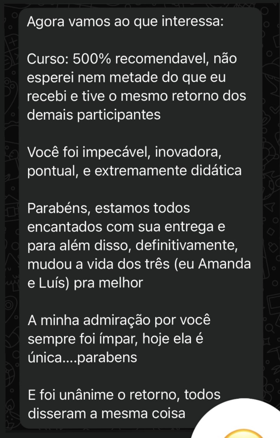 Feedback de Maurício G.
