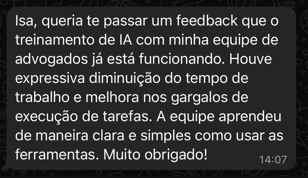 Feedback de Rodrigo L.
