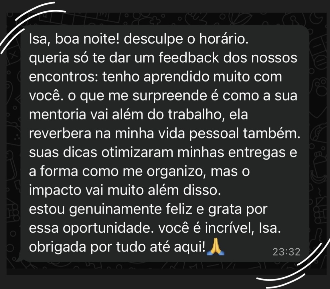Feedback de Samara V.