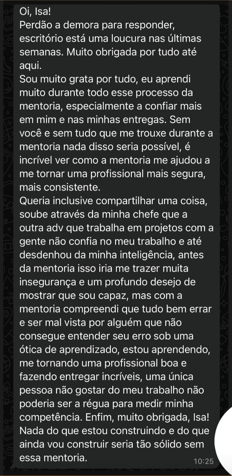 Feedback de Samara V.